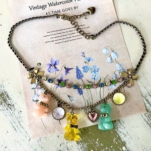 EUC Y2K RARE HTF Vintage Gummy Bears Candyland Betsey Johnson Iconic Necklace